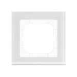 MDT BE-GTR163W.01 Glasrahmen 1-fach für 63 mm Programme, Weiß 