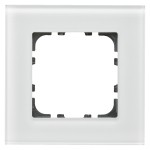 MDT BE-GTR1W.01 Glasrahmen 1-fach für 55 mm Programme, Weiß 