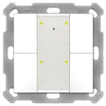 MDT BE-TA55T4.G2 KNX Taster Plus TS 55 4-fach, Reinweiß glänzend 