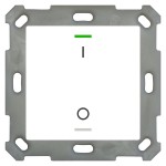 MDT BE-TAL5501.B1 KNX Taster Light 55 1-fach, RGBW, Reinweiß glänzend, Schalten 