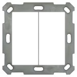MDT BE-TAL55B2.01 KNX Taster Light 55 Basic 2-fach, Reinweiß glänzend, Neutral 