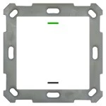 MDT BE-TAL55T1.01 KNX Taster Light 55 1-fach, RGBW, Temperatursensor, Reinweiß glänzend, Neutral 