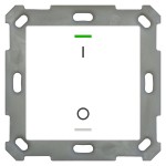 MDT BE-TAL55T1.B1 KNX Taster Light 55 1-fach, RGBW, Temperatursensor, Reinweiß glänzend, Schalten 
