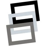 MDT VCB-10WS.04 Glasrahmen Weiß, 25,4 cm / 10 Zoll 