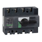 Schneider Electric 28909 Lasttrennsch. INS100,4P, 100A/690V AC/250V DC,Drehantrieb schwarz 