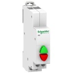 Schneider Electric A9E18034 Doppel-Drucktaster iPB, 1 Schließer + 1 Öffner, Taste grün/rot 