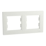 Schneider Electric 2-Fach Rahmen Horizontal, weiß, Asfora, EPH5800221D 