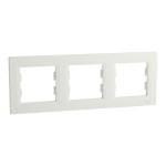 Schneider Electric 3-Fach Rahmen Horizontal, weiß, Asfora, EPH5800321D 