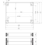 Schneider Electric NSYSPF6100 PanelSeT SF/SM Zubehör Sockel-Frontteile, 100x600mm 