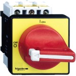 Schneider Electric VCF3 Not-Aus/Hauptschalter, 4-Loch bef., 3p, 690V, 63A, Griff rot abschließbar 