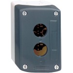 Schneider Electric XALD03 Leergehäuse, Harmony XALD, Kunststoff, dunkelgrau, 3 Bohrungen, 22mm 