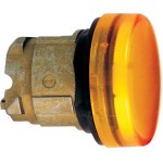 Schneider Electric ZB4BV053E Leuchtmelder, Frontelement, Harmony XB4, Metall, 22mm, orange, für universelle LED, glatte Kalotte, für Einlegeschild 
