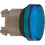 Schneider Electric ZB4BV063 Leuchtmelder, Frontelement, Harmony XB4, Metall, 22mm, blau, für universelle LED, glatte Kalotte 