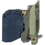 Schneider Electric ZB4BZ101 Hilfsschalterblock mit Befestigungsflansch, Harmony XB4, Metall, 22mm, 30mm, 1S, Schraubklemme 