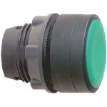 Schneider Electric ZB5AA34 Drucktaster, Frontelement, Harmony XB5, Kunststoff, 22mm, grün, unbeschriftet, tastend, hoch 