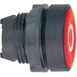 Schneider Electric ZB5AA432 Drucktaster, Frontelement, Harmony XB5, Kunststoff, 22mm, rot, beschriftet O, tastend 