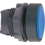Schneider Electric ZB5AA6 Drucktaster, Frontelement, Harmony XB5, Kunststoff, 22mm, blau, unbeschriftet, tastend 
