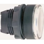 Schneider Electric ZB5AH013 Leuchtdrucktaster, Frontelement, Harmony XB5, Kunststoff, 22mm, weiß, unbeschriftet, für universelle LED, rastend 
