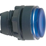 Schneider Electric ZB5AW363 Leuchtdrucktaster, Frontelement, Harmony XB5, Kunststoff, 22mm, blau, für universelle LED 