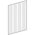 Schneider Electric ZBY4100 Bogen mit76 abziehbaren Schildern 8x27mm, f. Schildträger 30x40mm-neutral VPE=10 