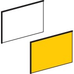 Schneider Electric ZBY5102 Leerschild 18x27mm, f. Schildträger 30x50mm, weiß+gelb, neutral VPE=10 