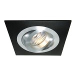 Deko-Light 110427 Einbaustrahler, Modula I Eckig, Tilt, 1x max 50 W MR16, Schwarz, Spannungskonsta 