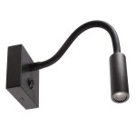 Deko-Light 341237 Wandaufbauleuchte, Brahe I Eckig, 3,3 W, 3000 K, Schwarz, 100-240 V/AC, 50 / 60 