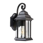 Deko-Light 341244 Wandaufbauleuchte, Saiph, 1x max. 60 W E27, Schwarz, 220-240 V/AC, 50 / 60 Hz, I 