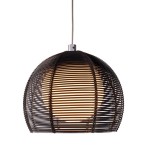 Deko-Light 342030 Pendelleuchte, Filo Ball 160 mm, 1x max. 40 W G9, Schwarz, 220-240 V/AC, 50 / 60 