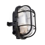 Deko-Light 401012 Decken- und Wandaufbauleuchte, Syrma Oval, 1x max. 42 W E27, Schwarz, 220-240 V/ 