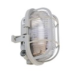 Deko-Light 401013 Decken- und Wandaufbauleuchte, Syrma Oval, 1x max. 42 W E27, Grau, 220-240 V/AC, 