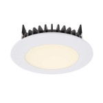 Deko-Light 565229 Downlight, LED Panel Round III, 6 W, 3000 K, Weiß, Stromkonstant, 17.9 V/DC, Bem 