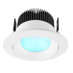 Deko-Light 565245 Einbaustrahler, COB 94, 16 W, RGB/3000 K, Weiß, Spannungskonstant, 24 V/DC, IP 2 