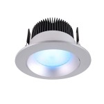 Deko-Light 565246 Einbaustrahler, COB 94, 16 W, RGB/3000 K, Silber, Spannungskonstant, 24 V/DC, IP 