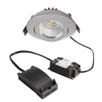 Deko-Light 565356 Einbaustrahler, Dione, 8,5 W, DIM, 3000 K, Silber, 220-240 V/AC, 50 / 60 Hz, IP 