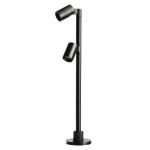 Deko-Light 688038 Vitrinenleuchte, Herculis Double 200 mm, 2 W, 3000 K, Schwarz, Stromkonstant, 6 