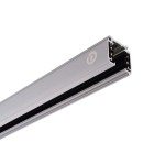 Deko-Light 710001 3-Phasen Schienensystem, D Line Aufbaustromschiene 1m, grau, Fenstergrau RAL 704 