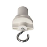 Deko-Light 710060 3-Phasen Schienensystem, D Line/Dali Schilderhaken, Verkehrsweiß RAL 9016 