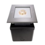 Deko-Light 730209 Bodeneinbauleuchte, Square Beam, 7,7 W, 3000 K, Silber, 220-240 V/AC, 50 / 60 Hz 