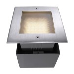 Deko-Light 730248 Bodeneinbauleuchte, Square Soft, 3,2 W, 3000 K, Silber, 220-240 V/AC, 50 / 60 Hz 