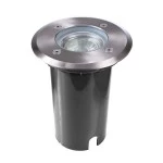 Deko-Light 730474 Bodeneinbauleuchte, Aton Rund Set, 1x max. 7 W GU10, Schwarz, 220-240 V/AC, 50 / 