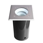 Deko-Light 730479 Bodeneinbauleuchte, Pavo Eckig Set, 1x max. 9 W GU10, Silber, 220-240 V/AC, 50 / 