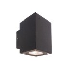 Deko-Light 731030 Wandaufbauleuchte, Cubodo II Double Mini, 10 W, 3000 K, Grau, 220-240 V/AC, 50 / 