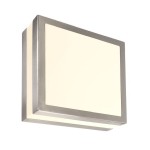 Deko-Light 731052 Wandaufbauleuchte, Scuti I Eckig, 2x max. 11 W E27, Silber, 220-240 V/AC, 50 / 6 