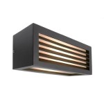 Deko-Light 731060 Wandaufbauleuchte, Wall Line III, 1x max. 18 W E27, dunkelgrau, 220-240 V/AC, 50 