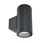 Deko-Light 731131 Wandaufbauleuchte, Achernar Up and Down, 2x max. 35 W GU10, Schwarz, 220-240 V/A 