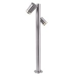 Deko-Light 733063 Pollerleuchte, Zilly II 1000 mm, 2x max. 10 W GU10, Silber, 220-240 V/AC, 50 / 6 