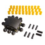 Deko-Light 930574 Elektrisches Montagezubehör, Outdoor 10-fach-Verteiler f. 2-10 Kabel 4-14mm, 0.5 