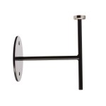 Deko-Light 930619 Mechanisches Systemzubehör, Wandhalter für Magnetleuchte Miram Schwarz, Breite: 