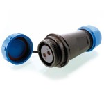 Deko-Light 940059 Elektrisches Montagezubehör, Weipu HQ 12/24/48V Buchse mit Schraubkappe 2-polig, 